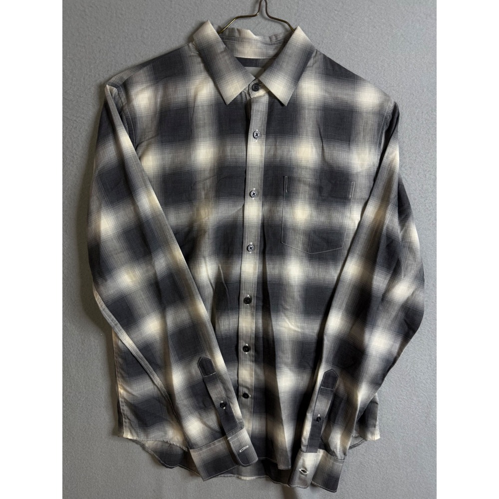 Vince Button Up Men's‎ Small Plaid Shirt Long Sleeve Cotton NWT